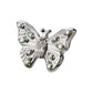 Titanium Threadless Prong Set Gem Multi-Gem Butterfly Top