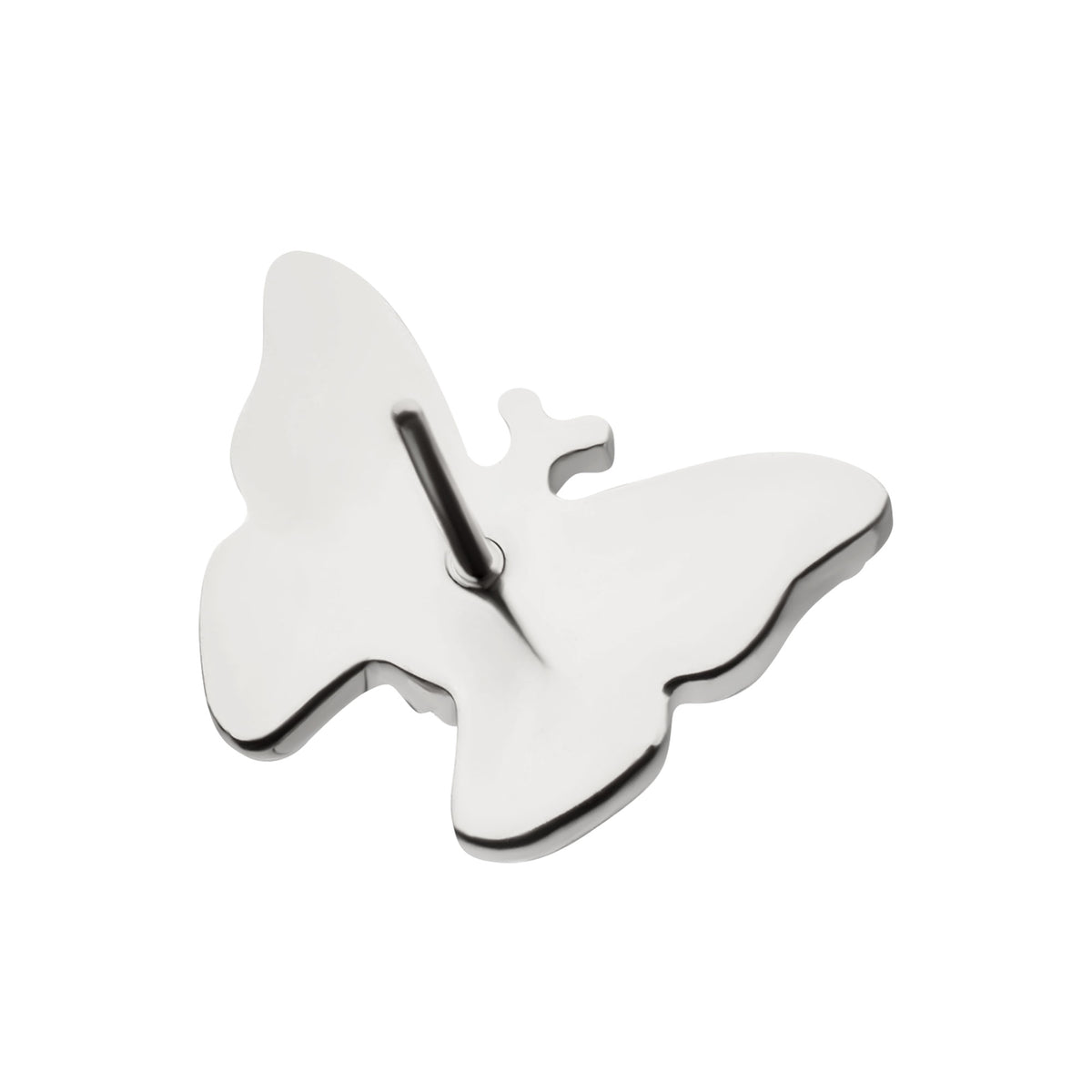 Titanium Threadless Prong Set Gem Multi-Gem Butterfly Top