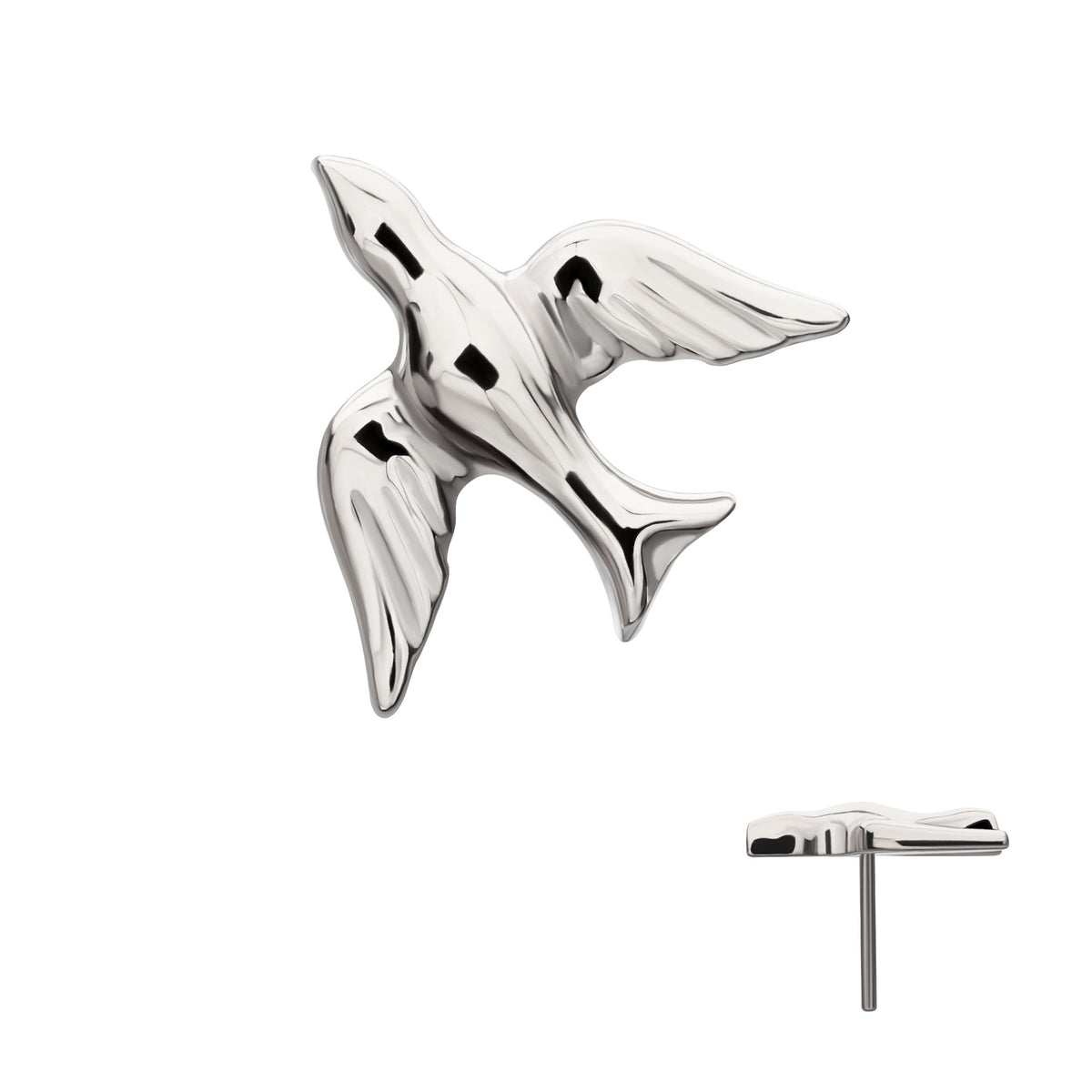 Titanium Threadless Flying Swallow Top
