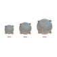 Titanium Threadless Prong Set Natural Labradorite Stone Top