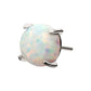 Titanium Threadless 4-Prong Opal Top