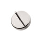Titanium Threadless Bezel Set Round Natural Stone Top