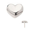 Titanium Threadless Puffed Heart Top