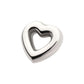 Titanium Threadless Hollow Heart Top