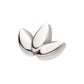 Titanium Threadless Fan Shape Petals 3-Cluster Top