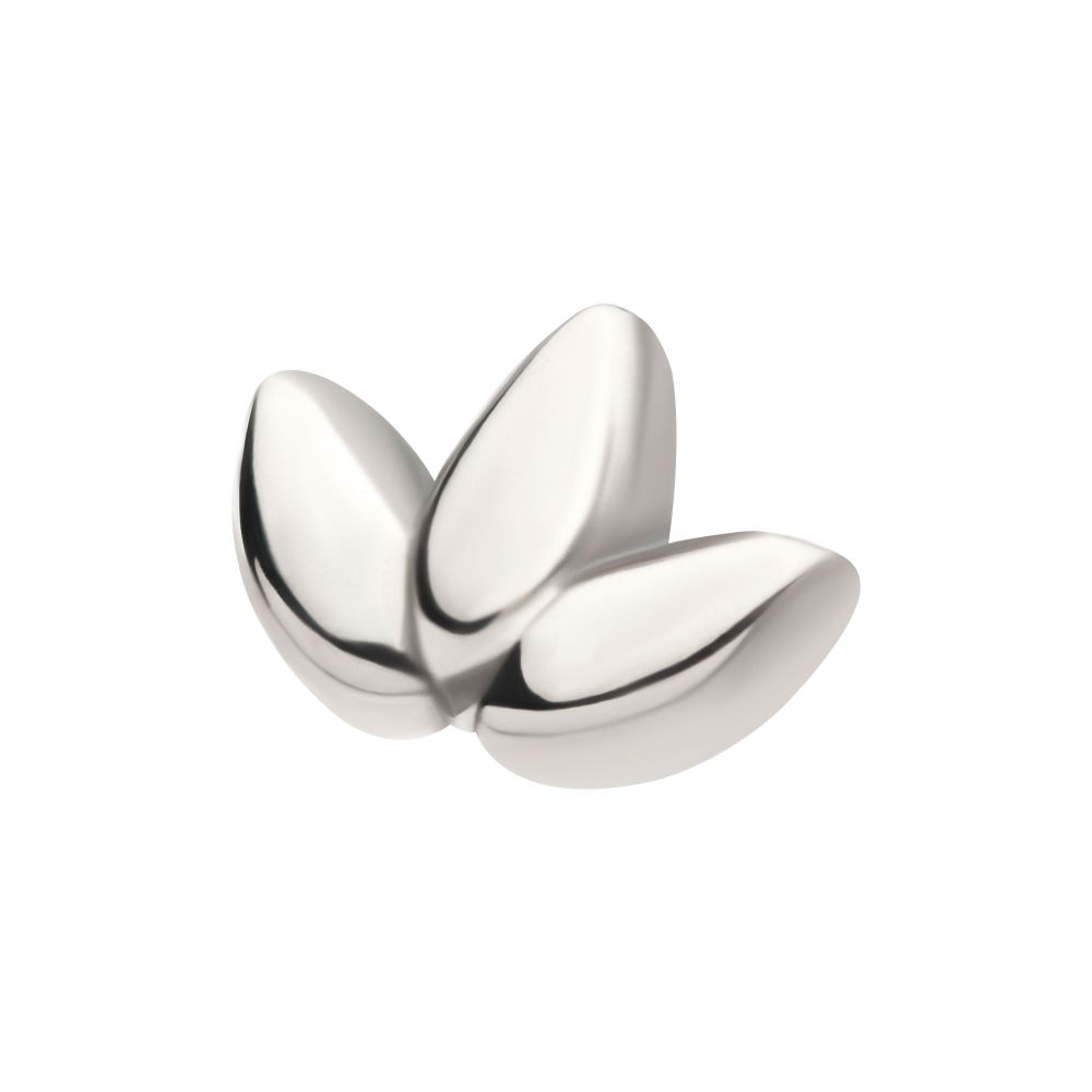 Titanium Threadless Fan Shape Petals 3-Cluster Top