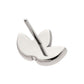 Titanium Threadless Fan Shape Petals 3-Cluster Top