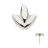 Titanium Threadless 3 Petal Shape Cluster Top