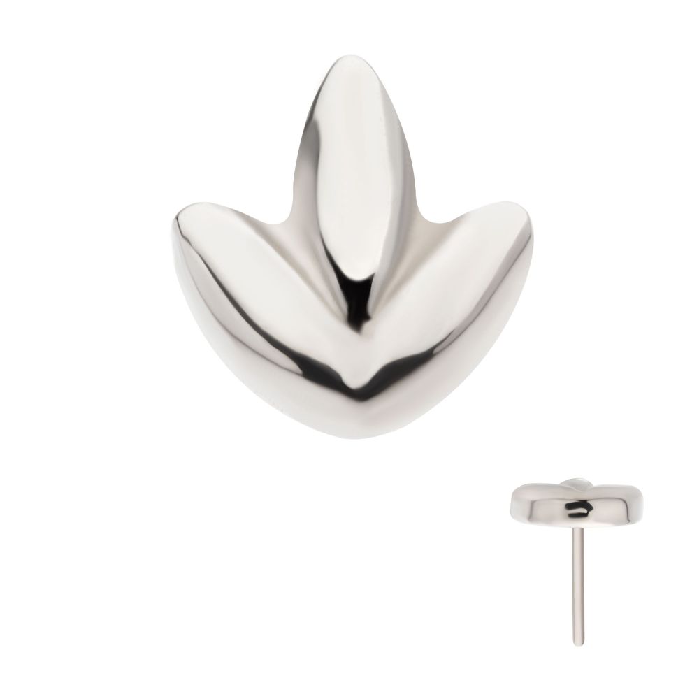 Titanium Threadless 3 Petal Shape Cluster Top