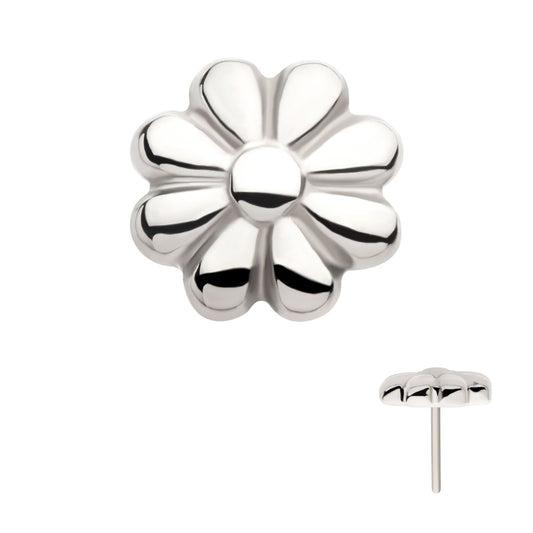 Titanium Threadless 8 Petal Flower Shape Top