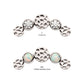 Titanium Threadless Bezel Set CZ/Opal Hammered Cluster Top