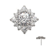 Titanium Threadless Radiant Cluster Top