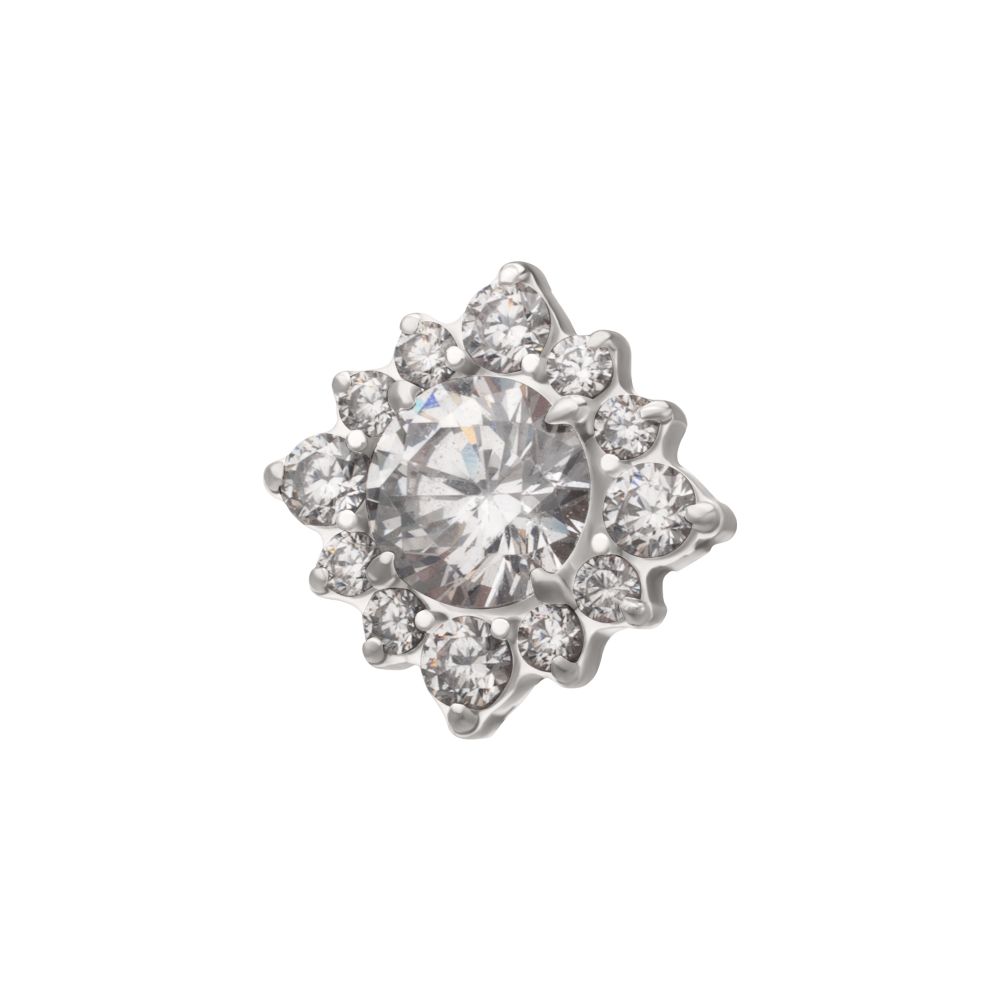 Titanium Threadless Radiant Cluster Top