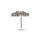 Titanium Threadless Radiant Cluster Top