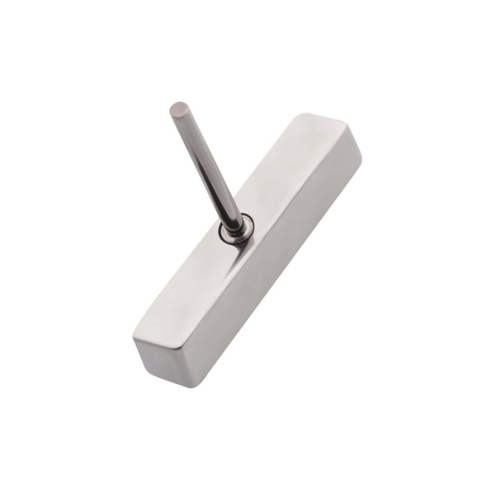 Titanium Threadless Prong Set Crystal/CZ/Opal 5-Cluster Bar Top