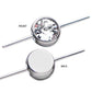Titanium Threadless Bezel Set Swarovski Crystal Connector
