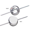 Titanium Threadless Bezel Set Swarovski Crystal Connector