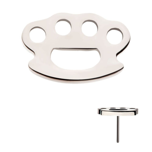 Titanium Threadless Brass Knuckle Top
