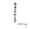 Titanium Threadless Triple Baguette Gem Dangle Top