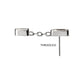 Titanium Threadless Double Baguette Prong Set Gem Dangle Top
