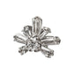 Titanium Threadless Round & Baguette Cluster Gem Sunray Top