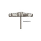 Titanium Threadless Round & Baguette Cluster Gem Sunray Top