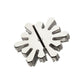 Titanium Threadless Round & Baguette Cluster Gem Sunburst Top
