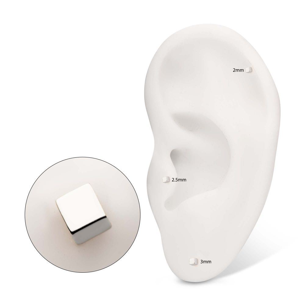 Titanium Threadless 3D Cube Top