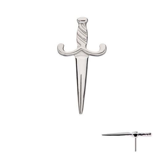 Titanium Threadless Dagger Top