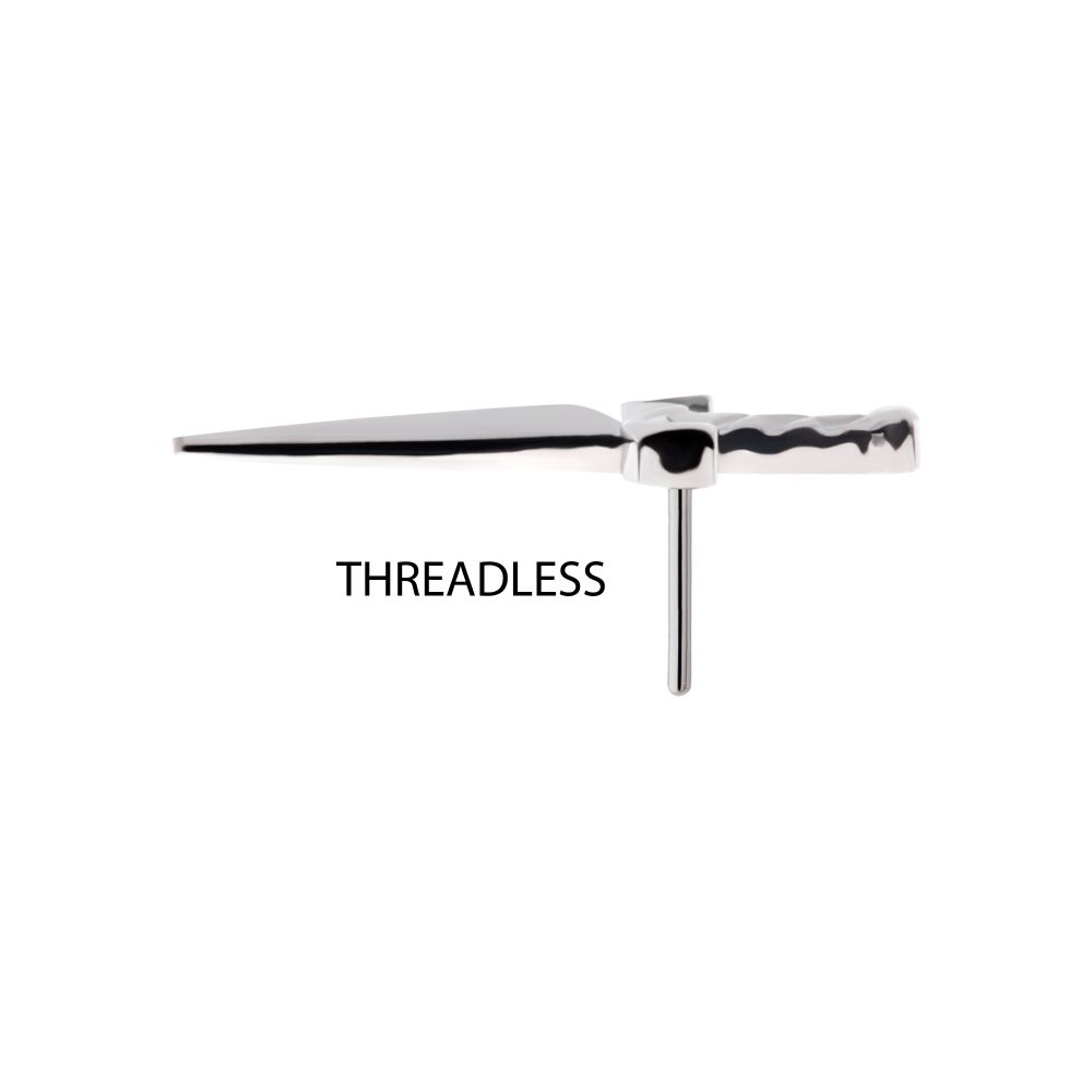 Titanium Threadless Dagger Top
