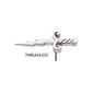 Titanium Threadless Dagger with Lightning Blade Top