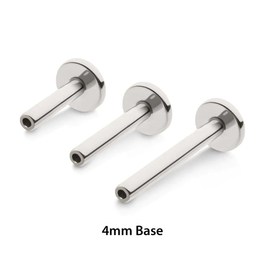 Titanium Threadless Labret 4mm Base