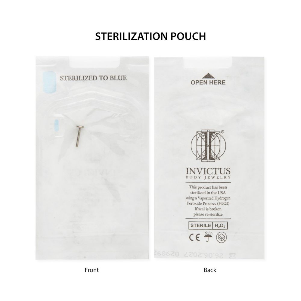 Titanium Internally Threaded Labret with Prong Set CZ Top & 2.5mm Base