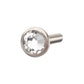 Titanium Threadless Bezel Gem Back Duality Labret (Base Only)