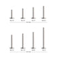 Titanium-Threadless High Polish Mirror Finish 4mm Dome Labret Base