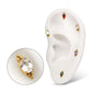 Titanium Threadless "Nova Oval" Prong Set Gem Top