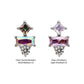 Titanium Threadless "Astra Cluster" Prong Set Gem Top