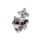 Titanium Threadless "Astra Cluster" Prong Set Gem Top