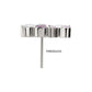Titanium Threadless "Astra Cluster" Prong Set Gem Top