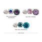 Titanium Threadless "Radiant Arc" Prong Set Gem Top