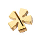 24Kt Gold PVD Titanium Threadless "Radiant Bloom Flower" Prong Set Gem Top