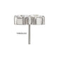 Titanium Threadless “Lustre Cluster” Prong Set Gem Top