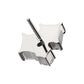 Titanium Threadless “Lustre Cluster” Prong Set Gem Top