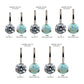 Titanium Threadless with Prong Set Round AAA CZ/Synthetic Opal Fixed Bottom Only Navel Curve