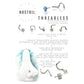 Titanium Threadless Nose Screw
