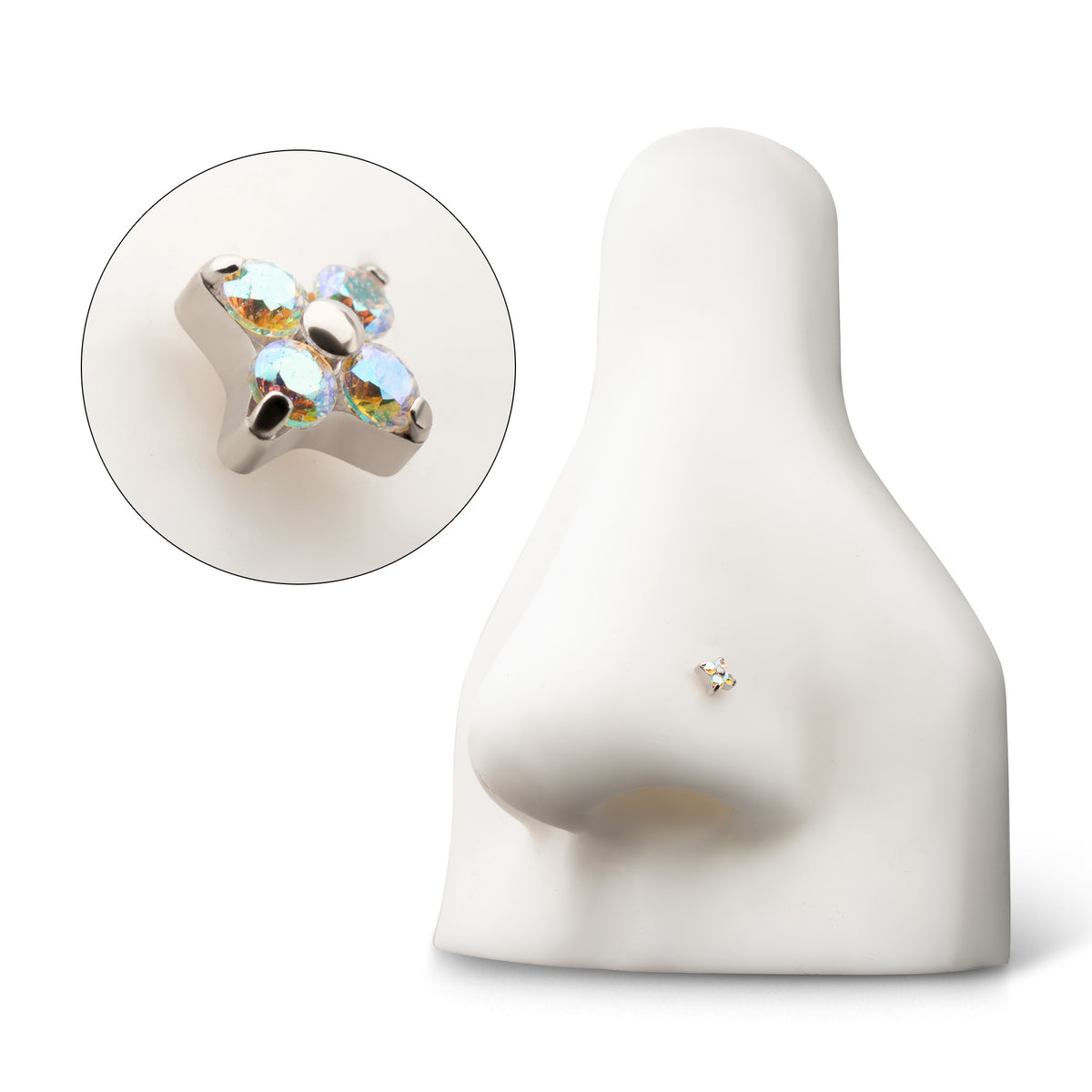 Titanium Threadless Low Profile Quadra Top
