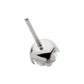 Titanium Threadless Flat Base Low Profile 4 Prong Round Gem Top