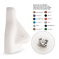 Titanium Threadless Flat Base Low Profile 4 Prong Round Gem Top