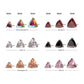 Titanium Threadless Prong Set Trillion Cut Gem Top
