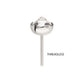 Titanium Threadless Round Prong Set Inverse Gem Top